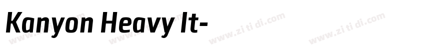 Kanyon Heavy It字体转换